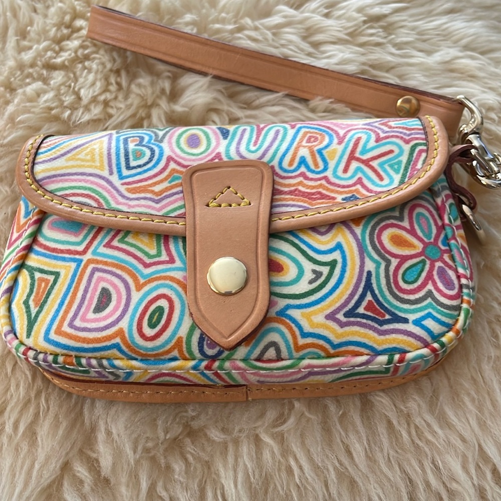 DooneyBourkeWristlet. Multicolor.preowned.ExcellentCondition. Tag.Medallion.